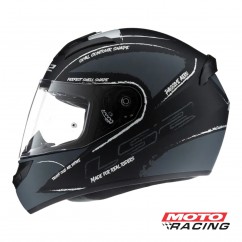 CASCO 352 BRUSH NEGRO-GRIS MATE "XL" (LS2)
