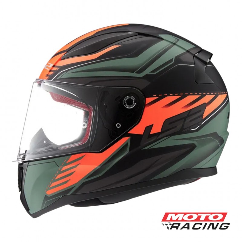 CASCO 353 RAPID GALE NEGRO-ROJO-GRIS "XXL" (LS2)