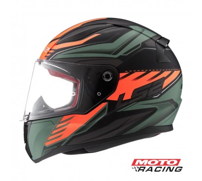 CASCO 353 RAPID GALE NEGRO-ROJO-GRIS "XXL" (LS2)