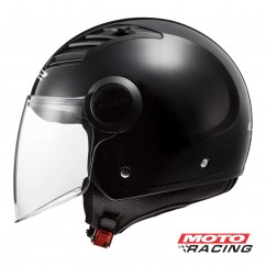 CASCO 562 AIRFLOW SOLID NEGRO MATE ABIERTO C- VISOR "XL" (LS2)