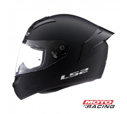 CASCO 352 ROOKIE SOLID C- SPOILER NEGRO MATE "L" (LS2)