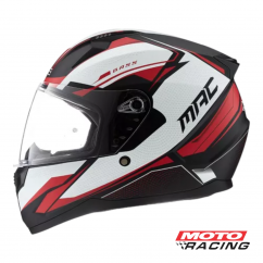 CASCO M67 ZEPPELIN BLANCO-ROJO-NEGRO MATE "M" (MAC)