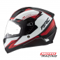 CASCO M67 ZEPPELIN BLANCO-ROJO-NEGRO MATE "M" (MAC)