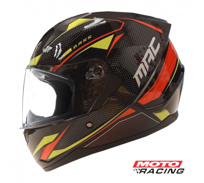 CASCO M67 BASS ZEPELIN AZUL-AMARILLO-NEGRO BRILLO "XL" (MAC)