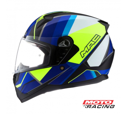 CASCO M67 BASS NIRVANA NEGRO-AZUL-AMARILLO FLOR MATE "XL" (MAC)