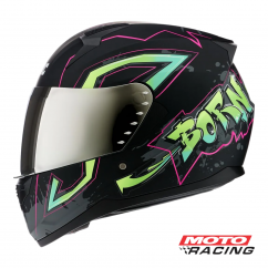 CASCO BASS GRAFITI EDICION LIMITADA NEGRO- ROSA "XL" (MAC)
