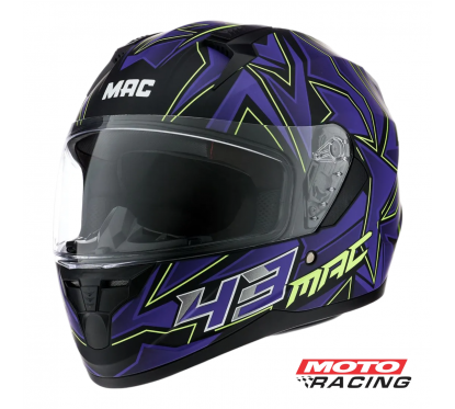 CASCO BASS KINKS EDICION LIMITADA NEGRO- VIOLETA MATE "XL" (MAC)