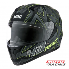 CASCO BASS KINKS EDICION LIMITADA NEGRO- GRIS- AMARILLO "L" (MAC)