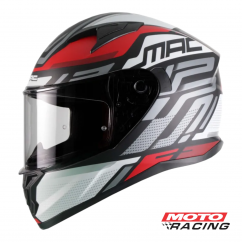 CASCO 825 CONTROL GRIS-BLANCO-ROJO "M" (MAC)