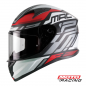 CASCO 825 CONTROL GRIS-BLANCO-ROJO "M" (MAC)