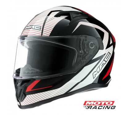 CASCO SPEED SUZUKA BLANCO-ROJO "M" (MAC)