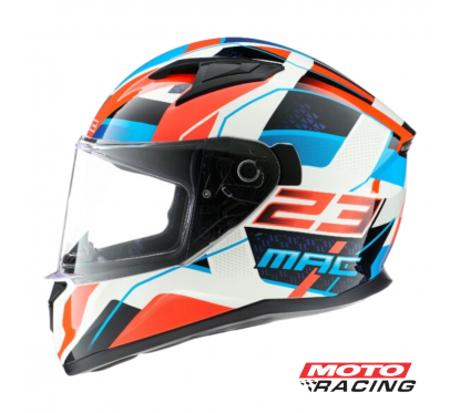 CASCO SPEED ZWITZ BLANCO-ROJO-AZUL "L" (MAC)