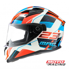 CASCO SPEED ZWITZ BLANCO-ROJO-AZUL "M" (MAC)