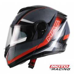 CASCO 908 ROCK STROKE REBATIBLE GRIS-NEGRO-ROJO "L" (MAC)