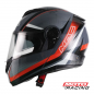 CASCO 908 ROCK STROKE REBATIBLE GRIS-NEGRO-ROJO "L" (MAC)
