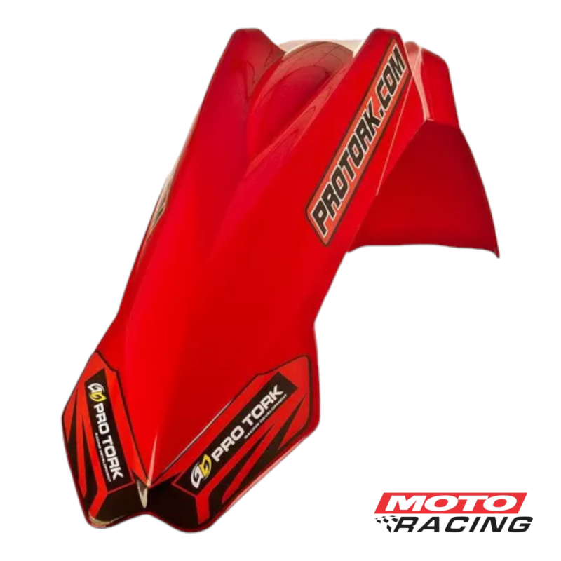 GUARDABARRO DELANTERO UNIVERSAL MX2 ROJO (PRO TORK)