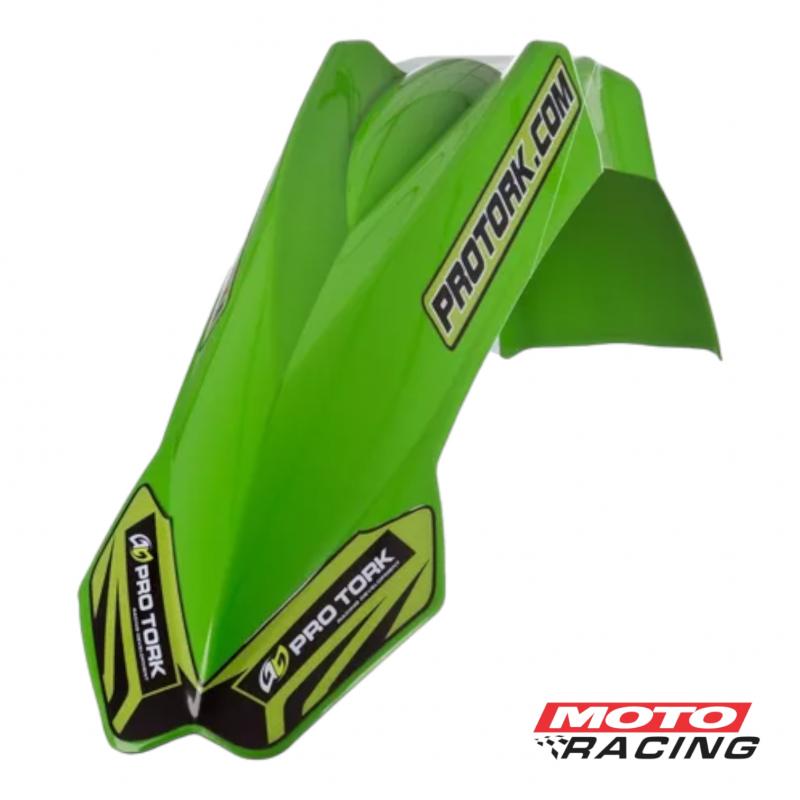 GUARDABARRO DELANTERO UNIVERSAL MX2 VERDE (PRO TORK)