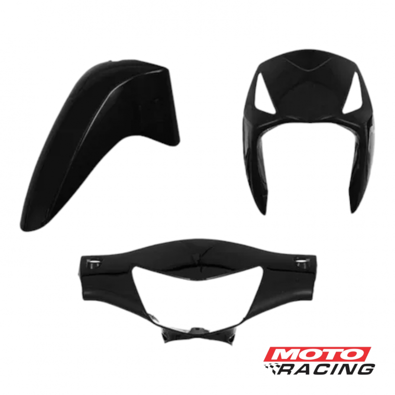 KIT PLASTICOS HONDA BIZ C-125 NEGRO 4 PIEZAS (PRO TORK)