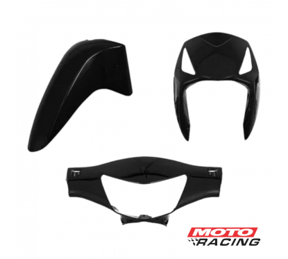 KIT PLASTICOS HONDA BIZ C-125 NEGRO 4 PIEZAS (PRO TORK)