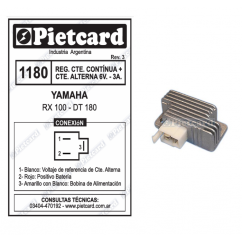 REGULADOR YAMAHA RX 100 6v