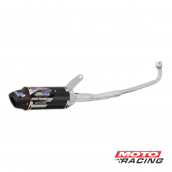 ESCAPE HONDA BIZ 100-105 POWERCORE 3 STEEL  NEGRO (PRO TORK)