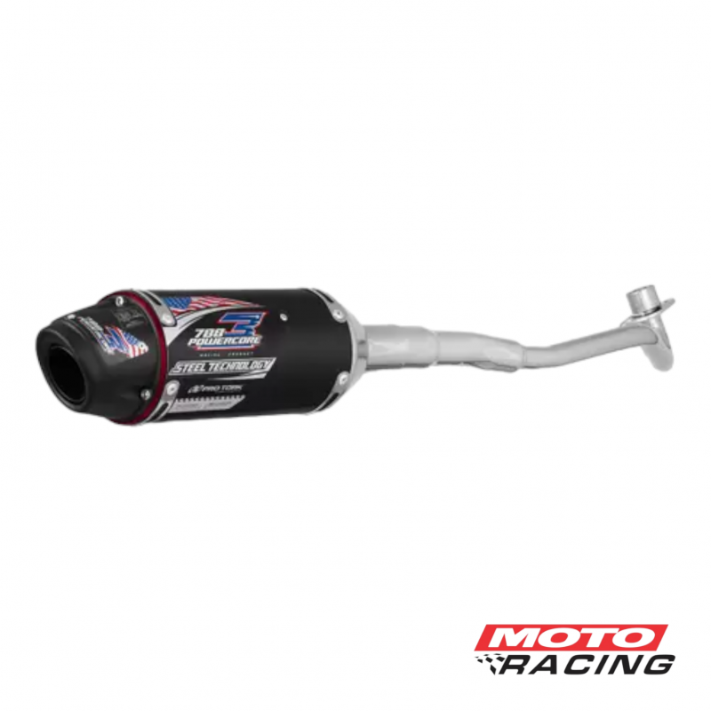 ESCAPE HONDA BIZ 125 POWERCORE 3 STEEL  NEGRO (PRO TORK)