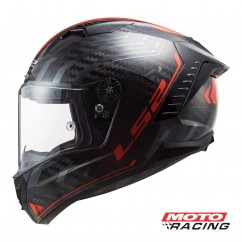 CASCO 805 THUNDER SPUTNIK NEGRO- ROJO BRILLO "L" (LS2)