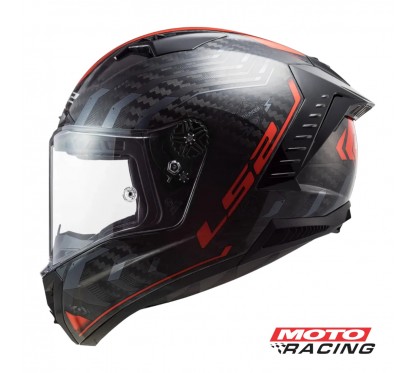 CASCO 805 THUNDER SPUTNIK NEGRO- ROJO BRILLO "M" (LS2)