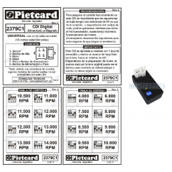 CDI UNIVERSAL PROGRAMABLE A MAGNETO 16 CORTES 6 PIN (PIETCARD)