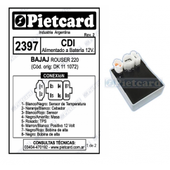 CDI BAJAJ ROUSER 220 12V (PIETCARD)