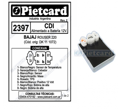 CDI BAJAJ ROUSER 220 12V (PIETCARD)