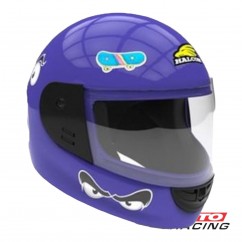 CASCO HALCON H5 KIDS STICKERS AZUL BRILLO "XS" 54mm