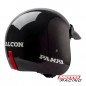 CASCO HALCON PAMPA ABIERTO NEGRO BRILLANTE "L" 60mm