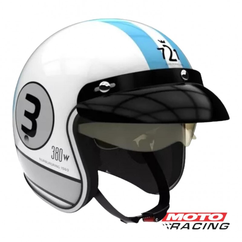 CASCO 721 TORINO 3 BLANCO "M" 58cm (HAWK)