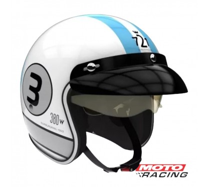 CASCO 721 TORINO 3 BLANCO "M" 58cm (HAWK)