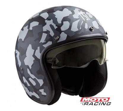 CASCO 721 CAMOU KIEV NEGRO MATE "M" 58cm (HAWK)