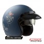 CASCO 721 NEVER GIVE UP AZUL MATE "M" 58cm (HAWK)