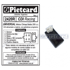 CDI UNIVERSAL A BATERIA RACING 200 6 PIN