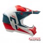 CASCO CROSS RS7 F DIRT TRAIL BLAN/ROJO/GRIS "XL" 62cm (HAWK)