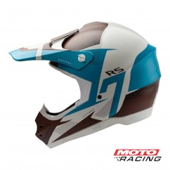 CASCO CROSS RS7 F DIRT TRAIL BLAN- MARRON- CELEST "M" 58cm (HAWK)