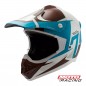 CASCO CROSS RS7 F DIRT TRAIL BLAN- MARRON- CELEST "L" 60cm (HAWK)