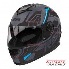 CASCO HAWK INTEGRAL RS11 REVO SOPHIE NEGRO-  CELESTE "L" 60cm