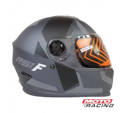 CASCO HAWK INTEGRAL RS1F GRIS/NEGRO MATE "XL" 62cm