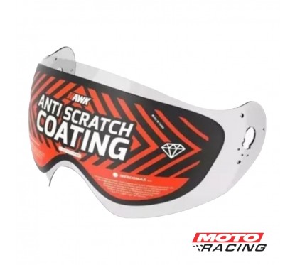 VISOR CASCO HAWK RS9 ANTISCRATCH TRANSPARENTE