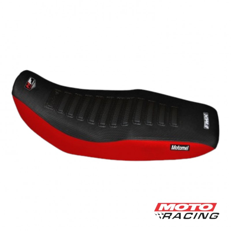 TAPIZADO ASIENTO MOTOMEL SKUA 150 NEGRO -  ROJO (FMX )