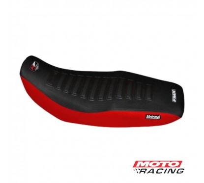 TAPIZADO ASIENTO MOTOMEL SKUA 150 NEGRO -  ROJO (FMX )