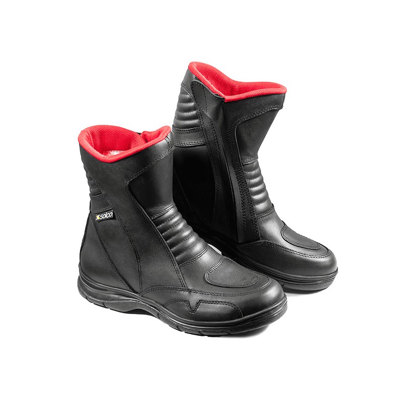 BOTAS IMOLA 2 MEDIA CAÑA NEGRA C- INTERIOR ROJO T-44 (SOLCO)