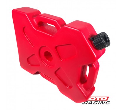 BIDON COMBUSTIBLE ROJO 8 Lts C/ PICO VERTEDOR CHATO (AQUAFLOAT)