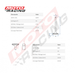 VALVULA ADM -  ESC HONDA BIZ -  WAVE -  SMASH (STD)