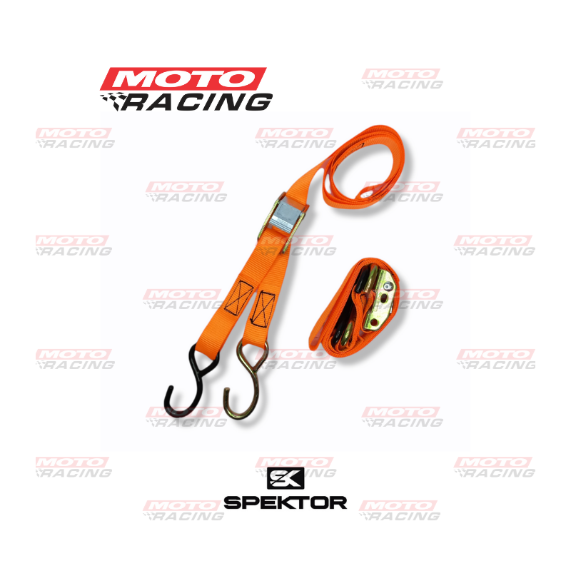 ACCESORIOS ZUNCHO AMARRE C/CRIQUE 1500x25 NARANJA (SPEKTOR)